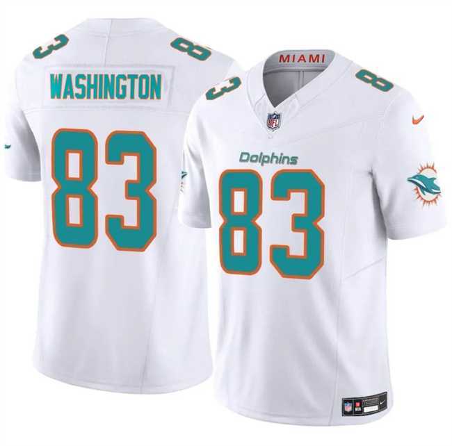 Men & Women & Youth Miami Dolphins #83 Malik Washington White 2024 F.U.S.E Vapor Limited Stitched Jersey,We sell and wholesale Men & Women & Youth Miami Dolphins #83 Malik Washington White 2024 F.U.S.E Vapor Limited Stitched Jersey on line form chian!